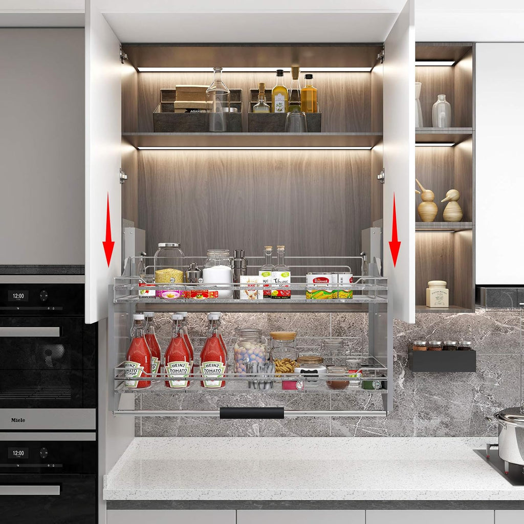 Pull-Down Cabinet Organizer 2 Tier C657426