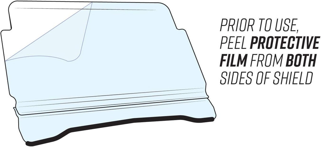 Scratch Resistant Flip / Fold Down 2-in-1 Windshield for Polaris Ranger XP 1000, 1/4 Thick Polycarbonate V79671