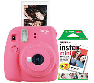 Flamingo Pink Instant Print Camera with Film T663