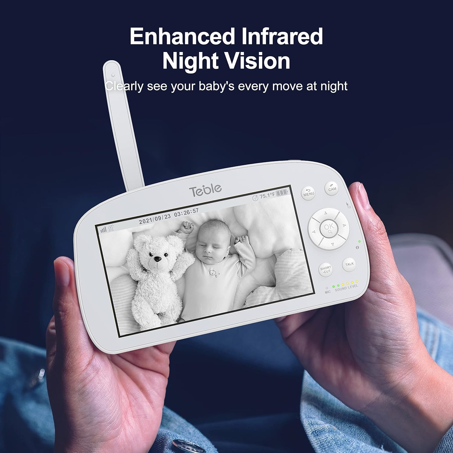 5.5" 720p HD Video Baby Monitor with Camera and Audio K605985