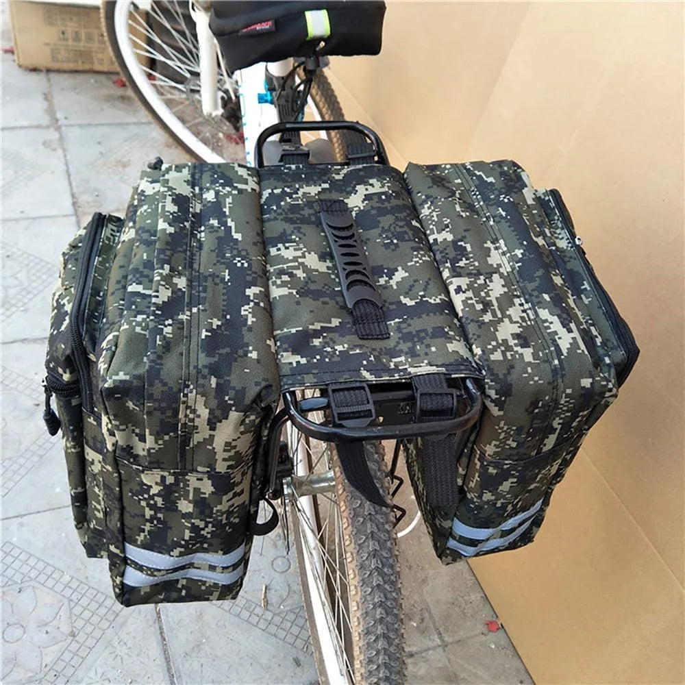 Rear Seat Bag Cycling Bike Rack Double Pannier Bag V2011