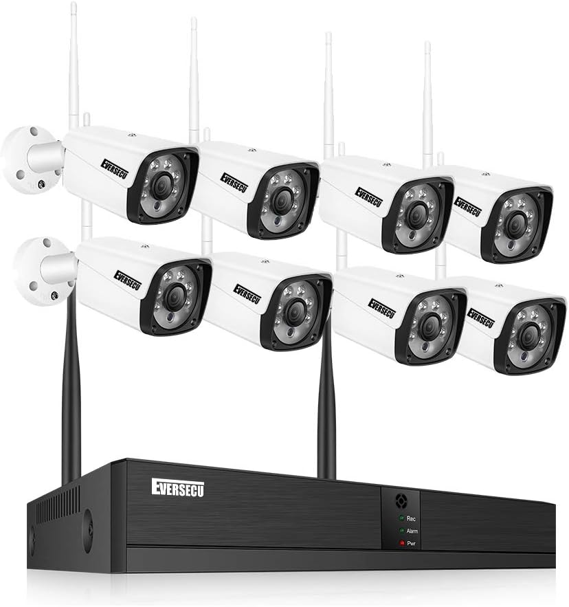 4 Channel 720P Weatherproof Security Camera System with DVR B52497
