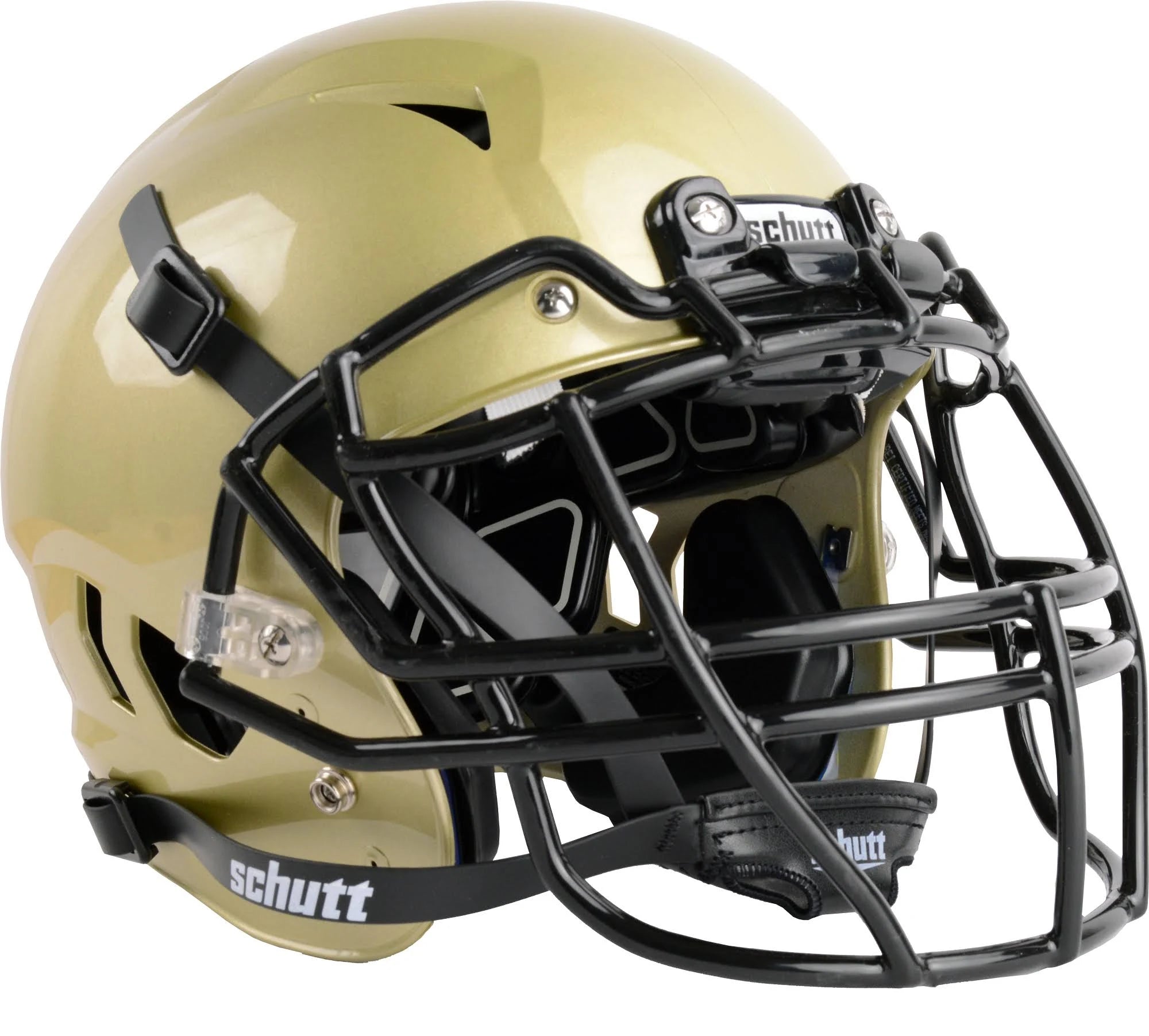 Xs Metallic Vegas Gold Youth Football Helmet Q655