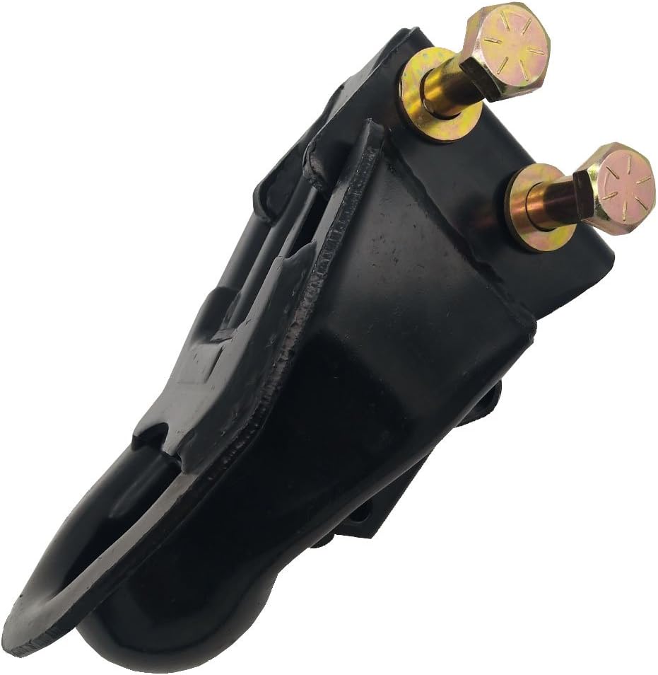 2-5/16 in Adjustable Trailer Coupler, Black Powder Coat, Pack of 2 E644356