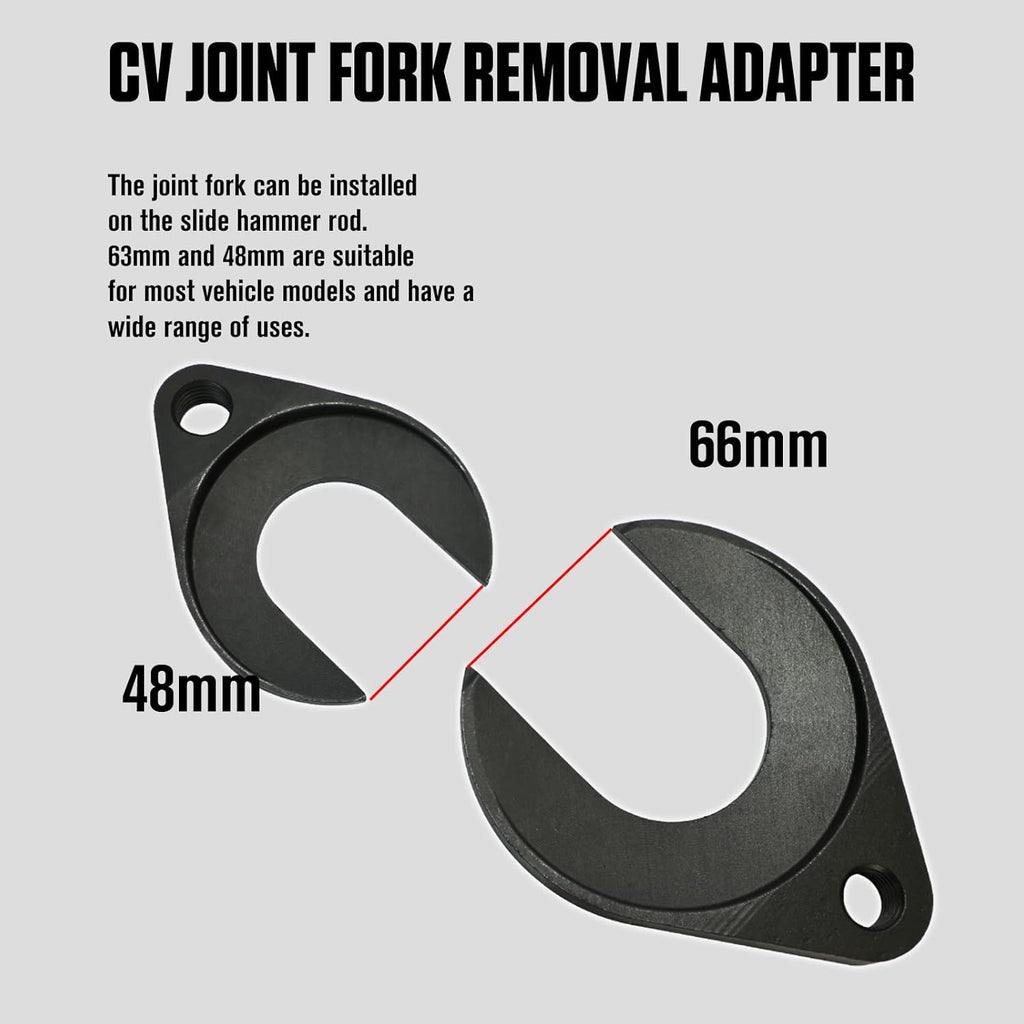 CV Axle Removal Tool Kit Slide Hammer with CV Joint Fork Adapter Attachments H687054