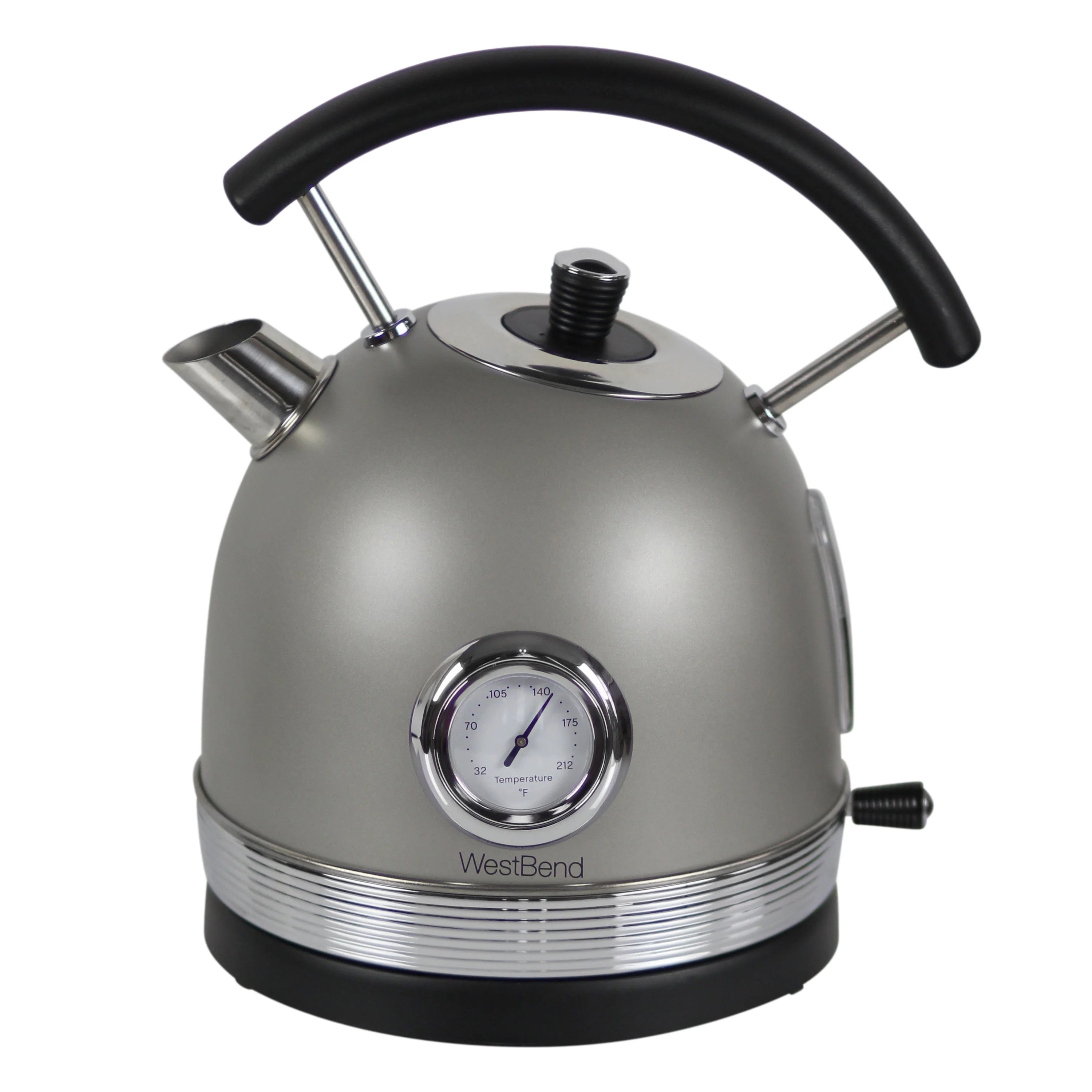 Retro-Style Electric Kettle, 1.7 Liter, 1500W, Gray F55938