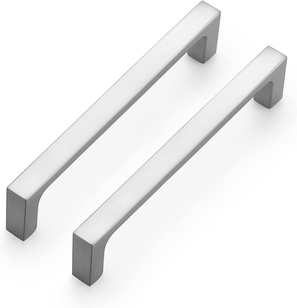 30 Pack 5 Inch Brushed Nickel Square Cabinet Pulls T939