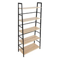 5 Tier Metal Frame Ladder Bookshelf D412403