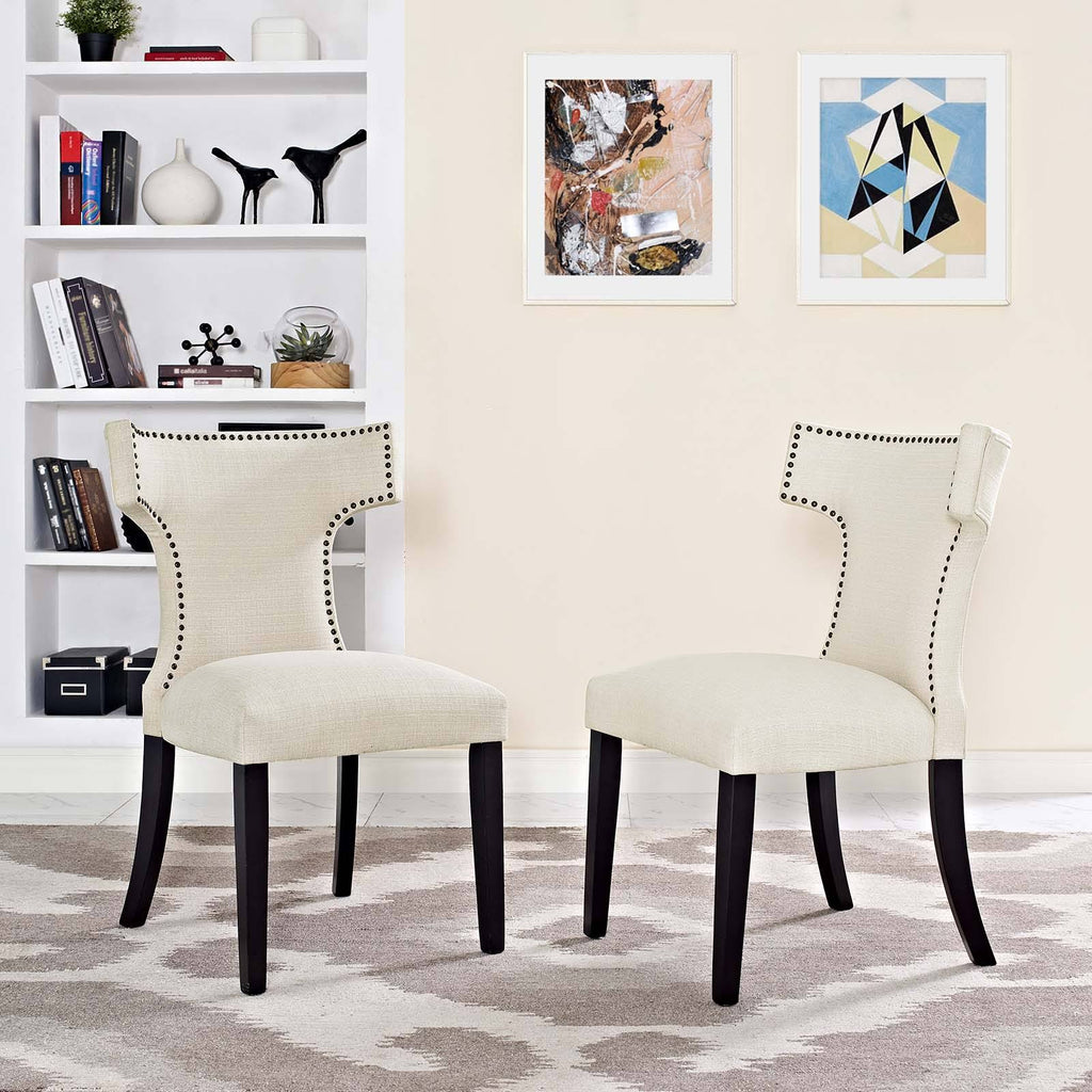 Granite Fabric Dining Side Chair Set of 2 L795455