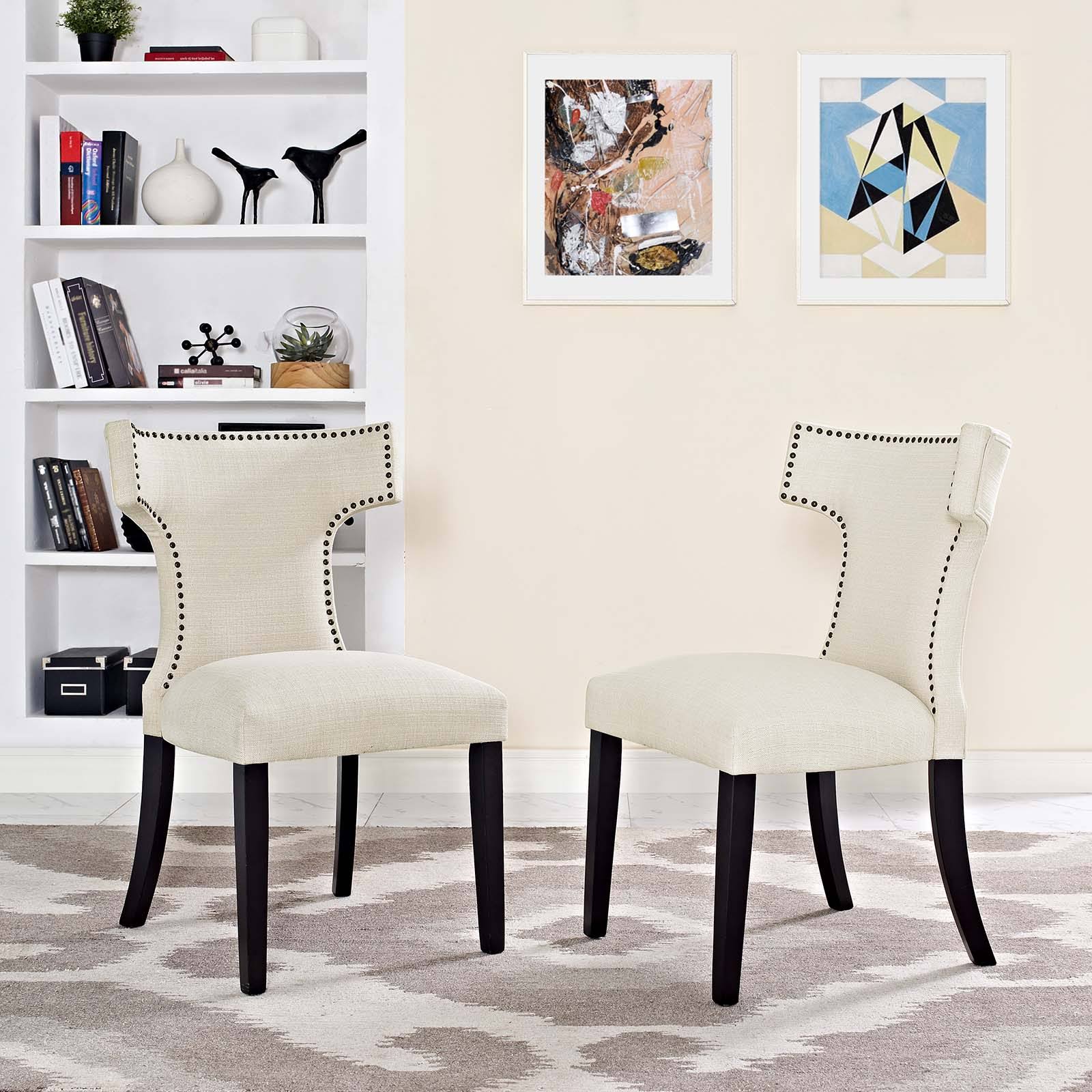 Granite Fabric Dining Side Chair Set of 2 L795455