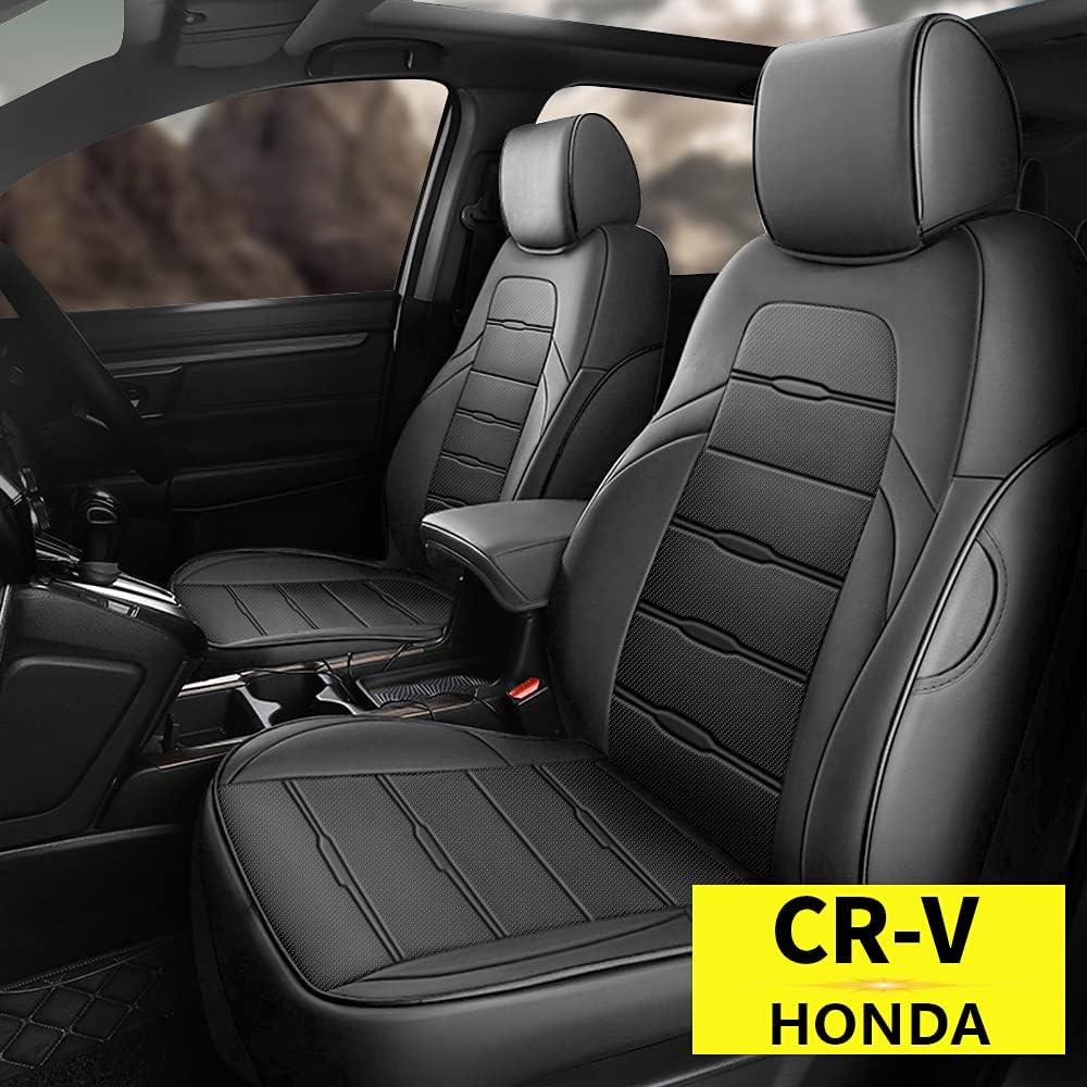 Faux Leather Car Seat Covers Full Set for 2017 2022 CRV L9787