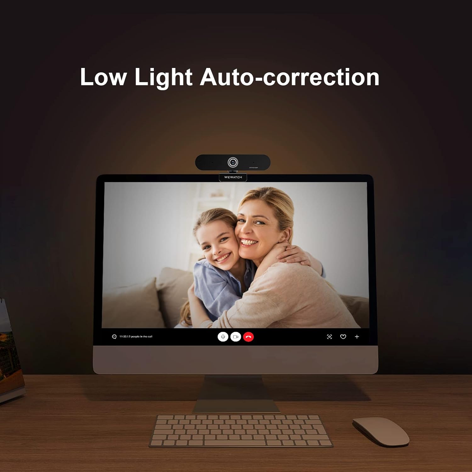 1080P Webcam with 2 Microphone, Auto Focus, USB, Low Light Correction J7699