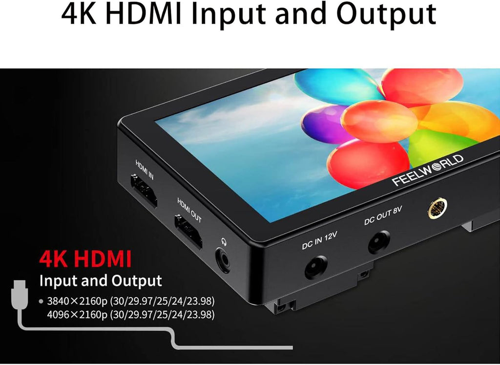 5.5 Touch Screen DSLR Camera Field Monitor 4K HDMI Input Output T546081