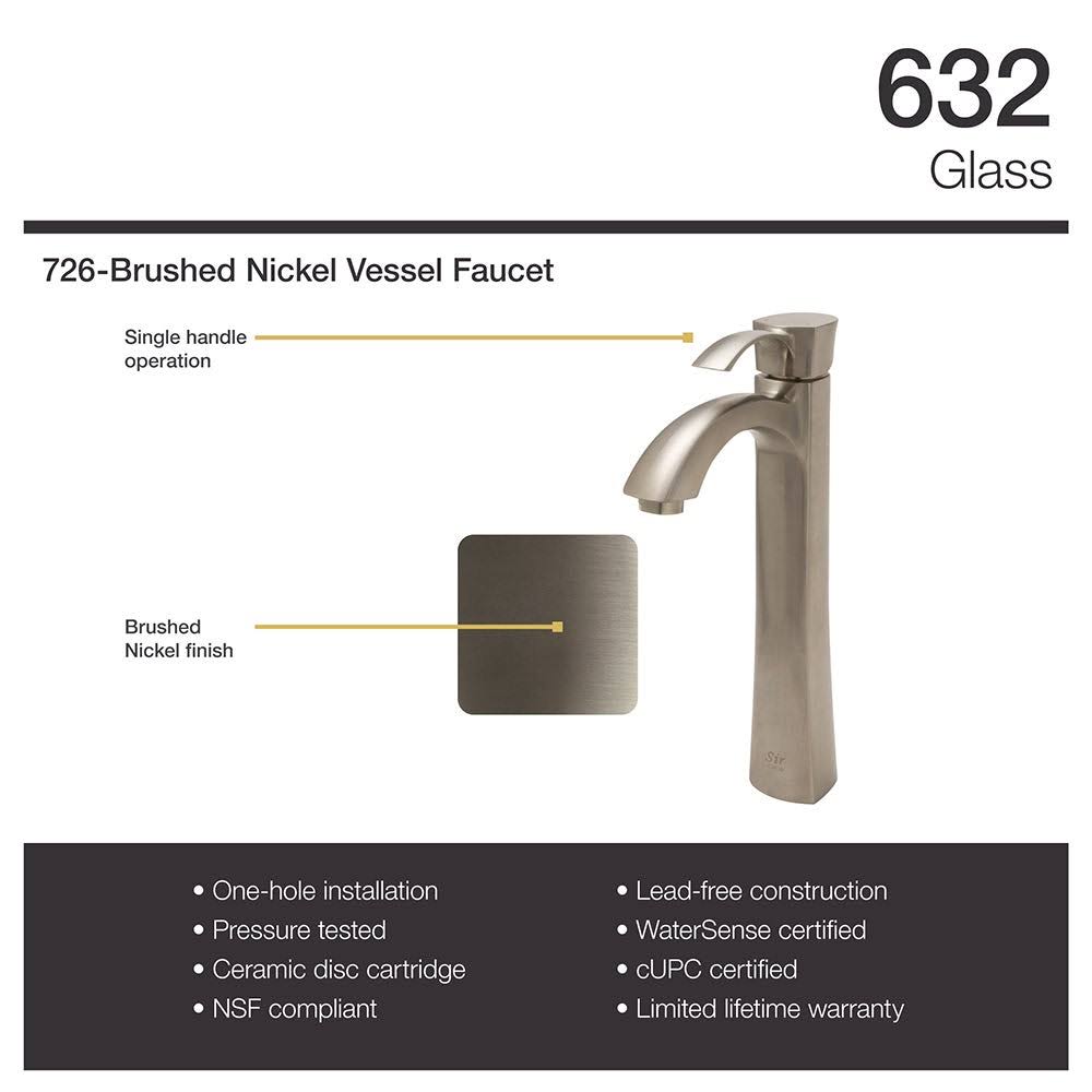 Brushed Nickel Vessel Faucet Ensemble T123240