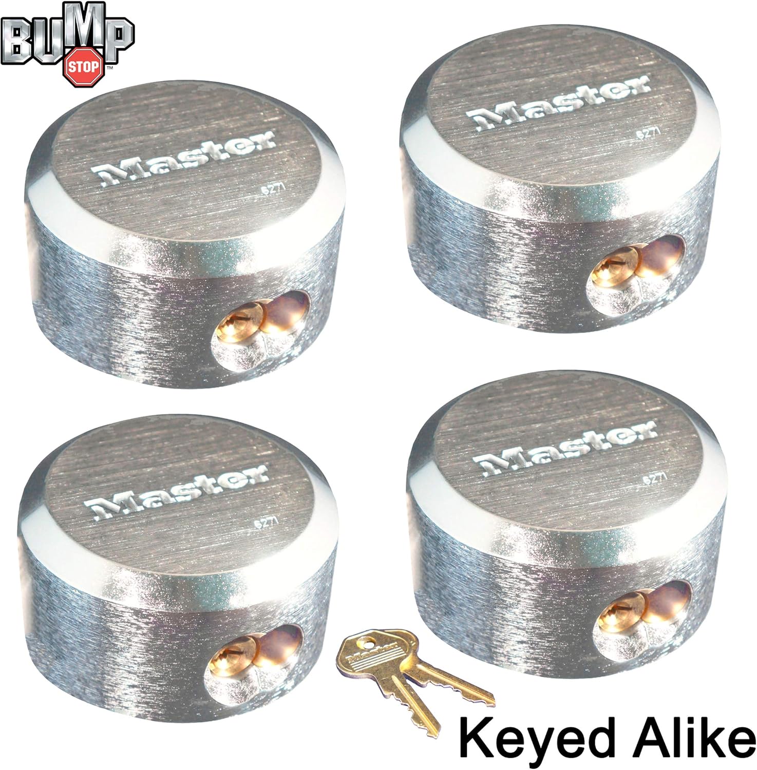 Hidden Shackle Padlocks, Keyed Alike V941