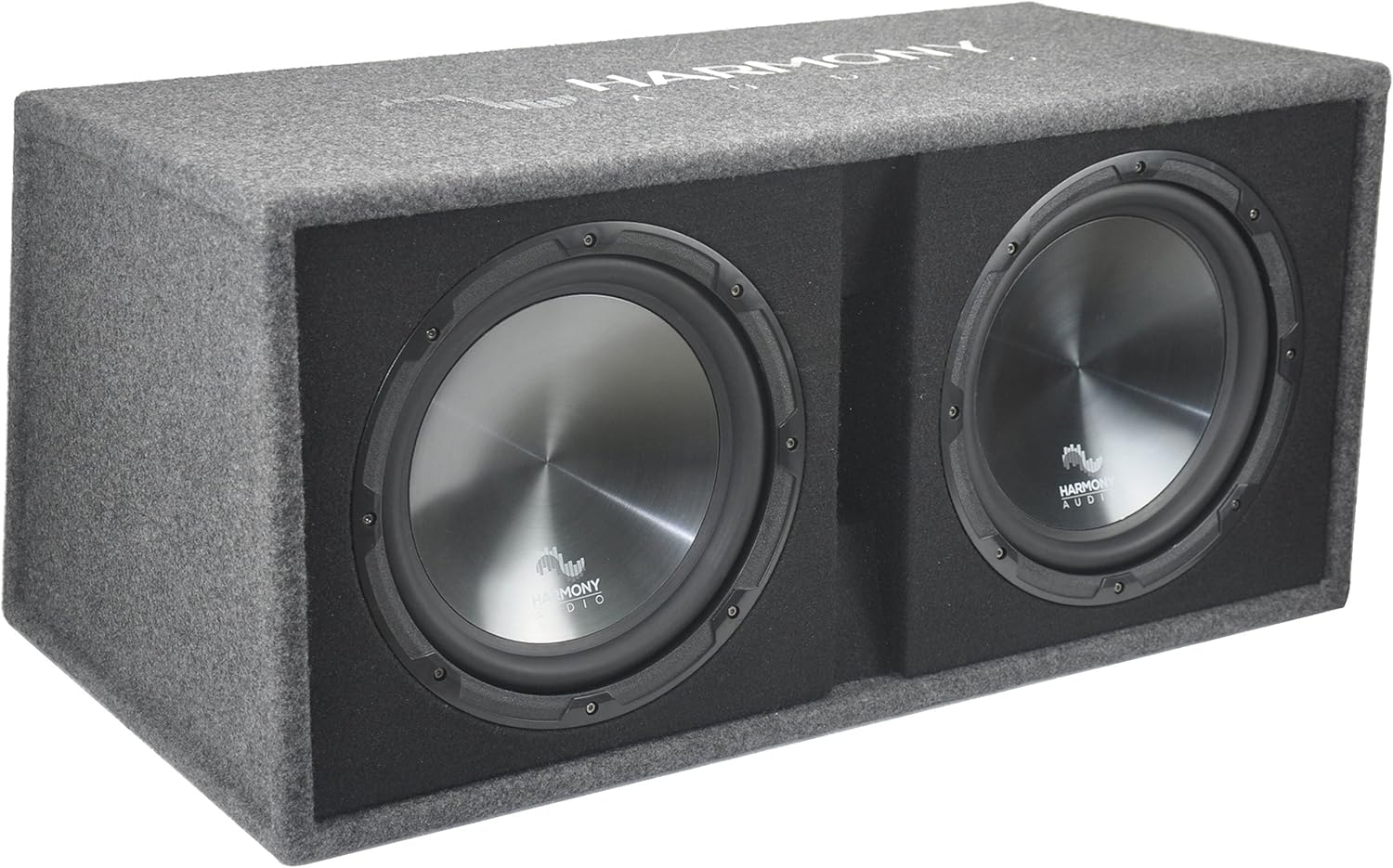 Car Rhythm Loaded Dual 12 Vented 1200W Sub Box Enclosure F887