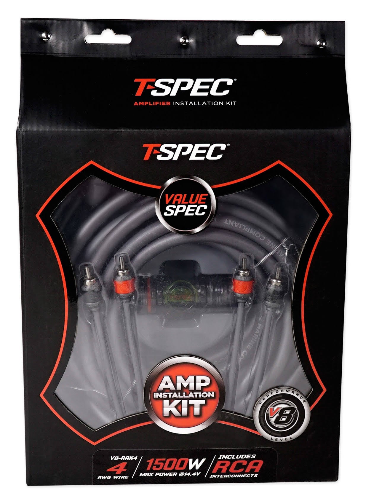 4000 Watt Mono Car Audio Amplifier with Amp Kit K549