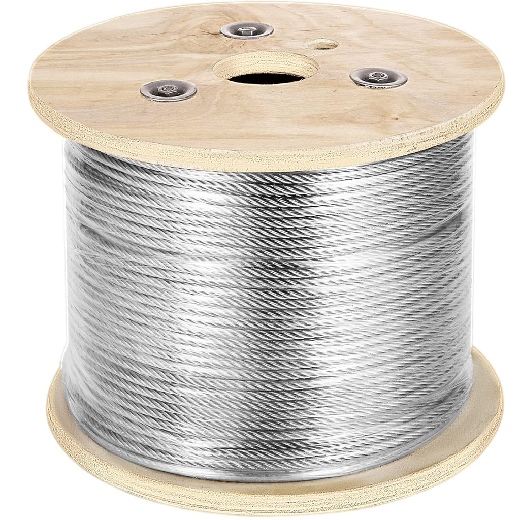 3/16 Inch 7x19 Stainless Steel Aircraft Cable Reel 500FT T304 Wire Rope I981