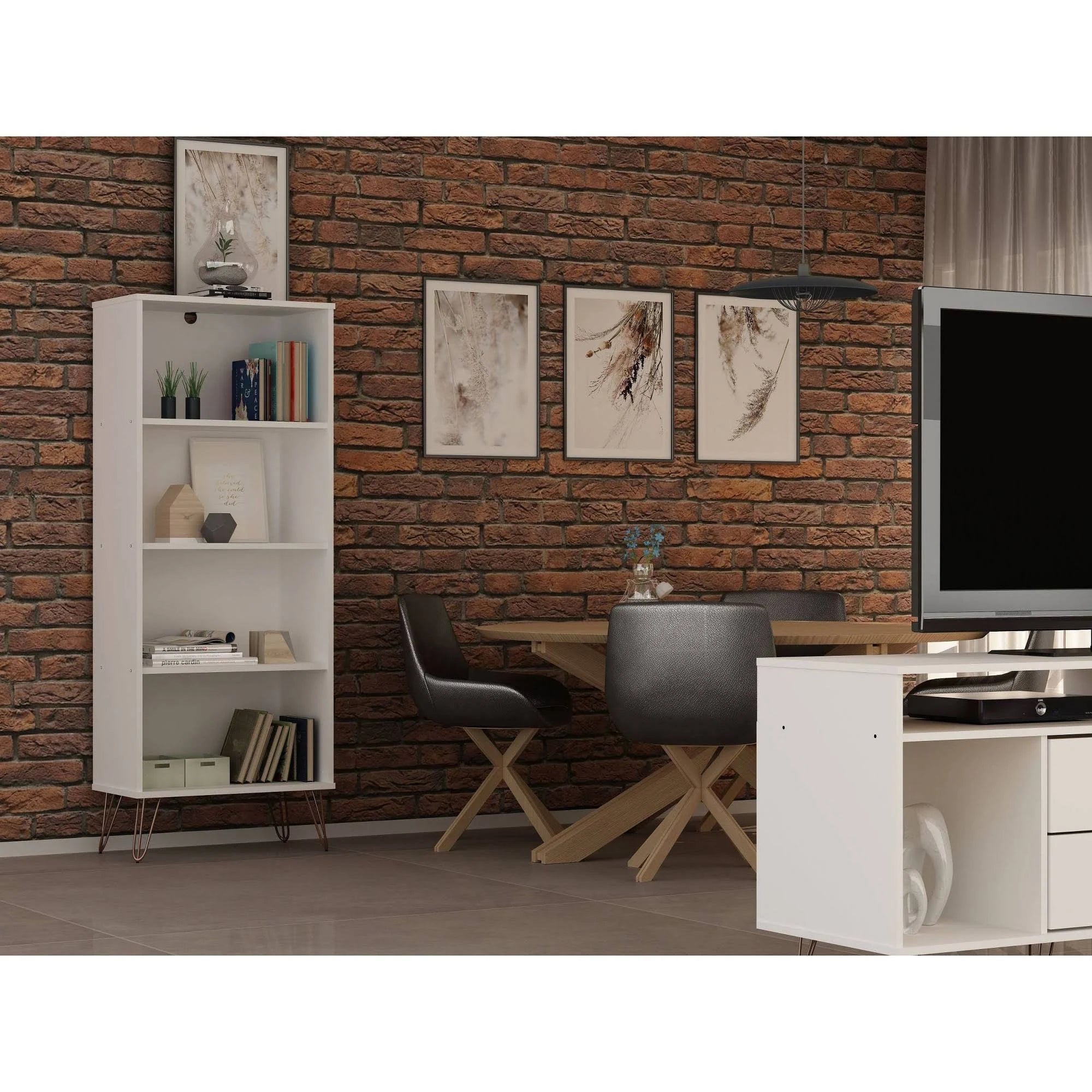 White Bookcase Z79993
