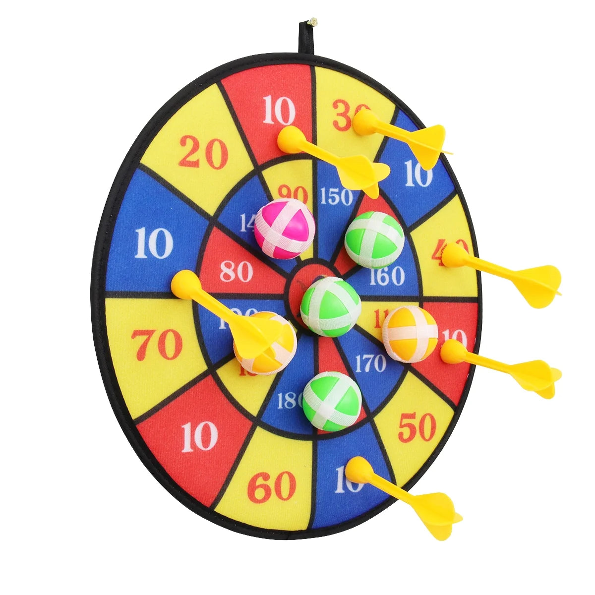 Flocking Dart Board Set with 4pcs Darts B42810