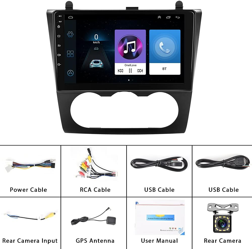 9 Inch Android Car Stereo with Navigation WiFi Bluetooth Backup Camera R70927