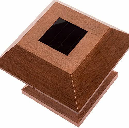 12 Pack Brushed Copper Solar Post Cap Light for 4x4 Wood Posts E865452
