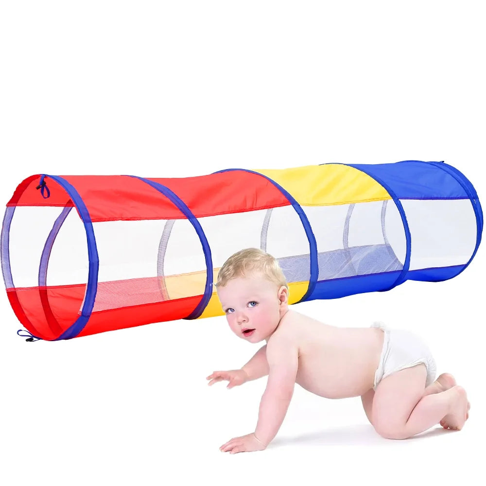 Kids Play Tent Crawl Tunnel and Ball Pit Set E37195