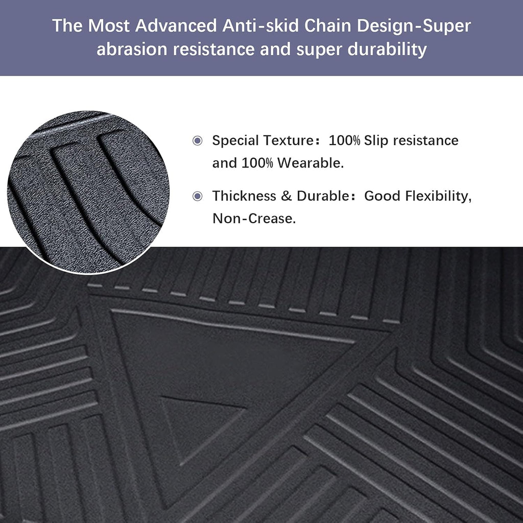 Black TPO Waterproof Rear Cargo Tray Trunk Floor Mat C184275
