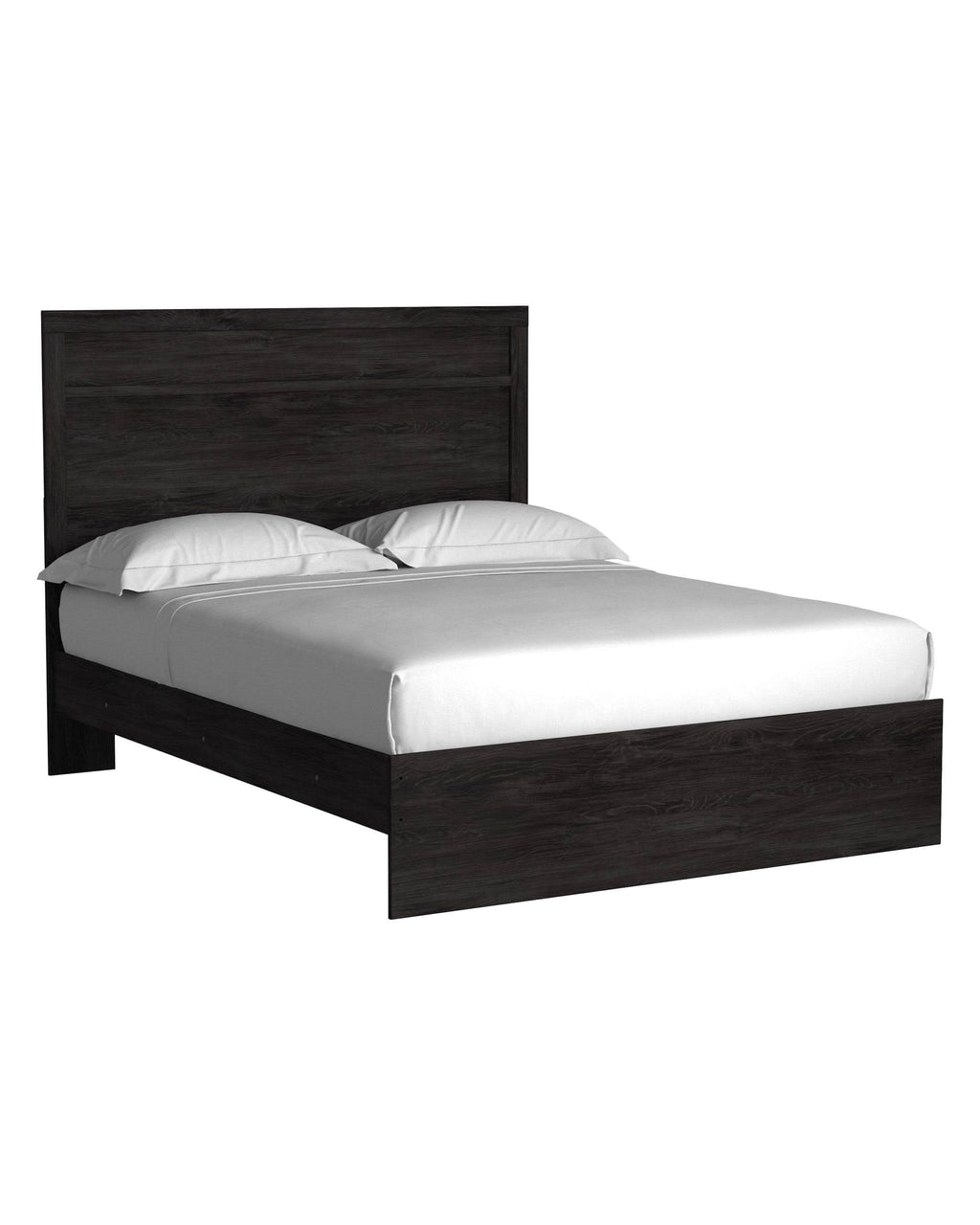 Queen Panel Bed in Black Y43749