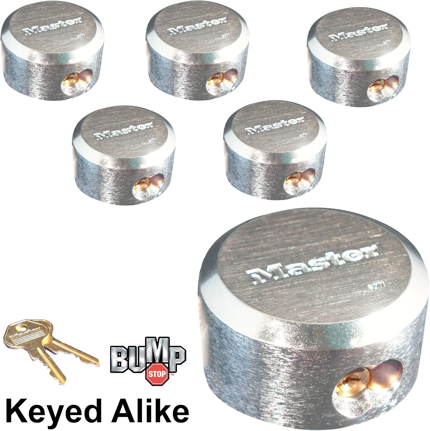 Hidden Shackle Padlocks, Keyed Alike V941