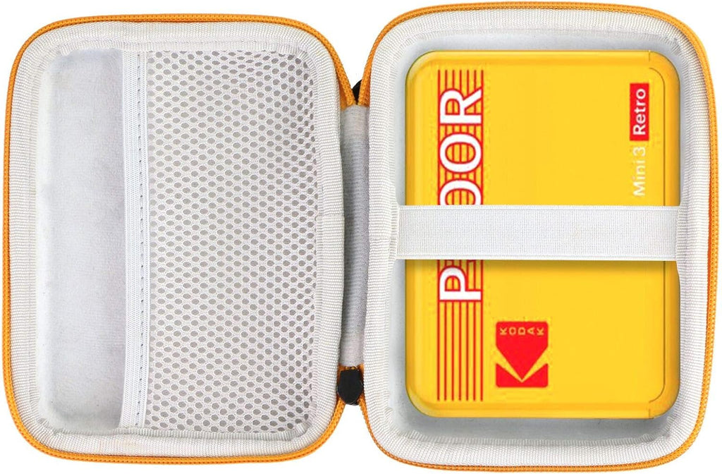 Hard Travel Case for Kodak Mini 3 Retro Instant Printer & Camera (Gray Zipper) X494524