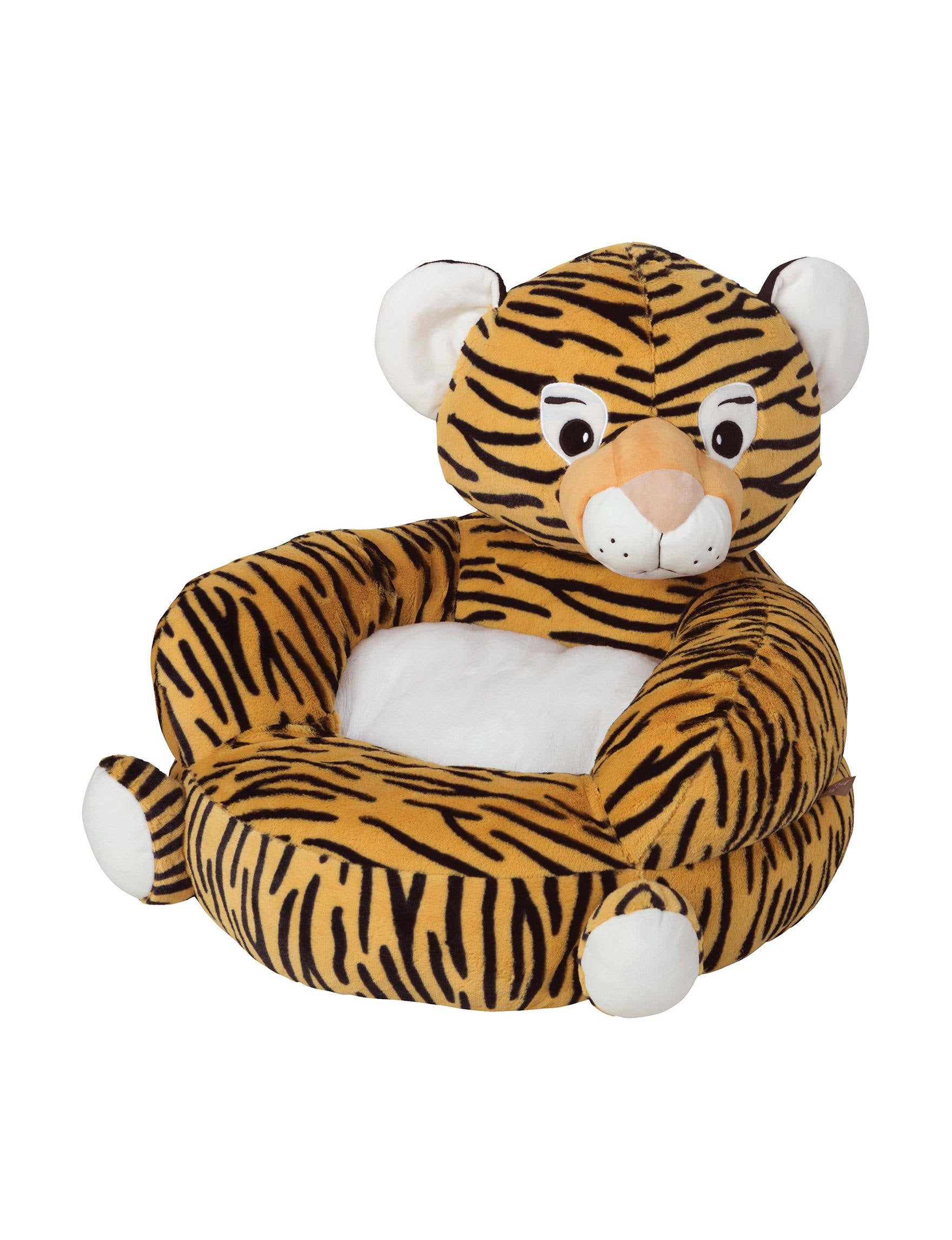 Orange Plush Tiger Character Chair R383094