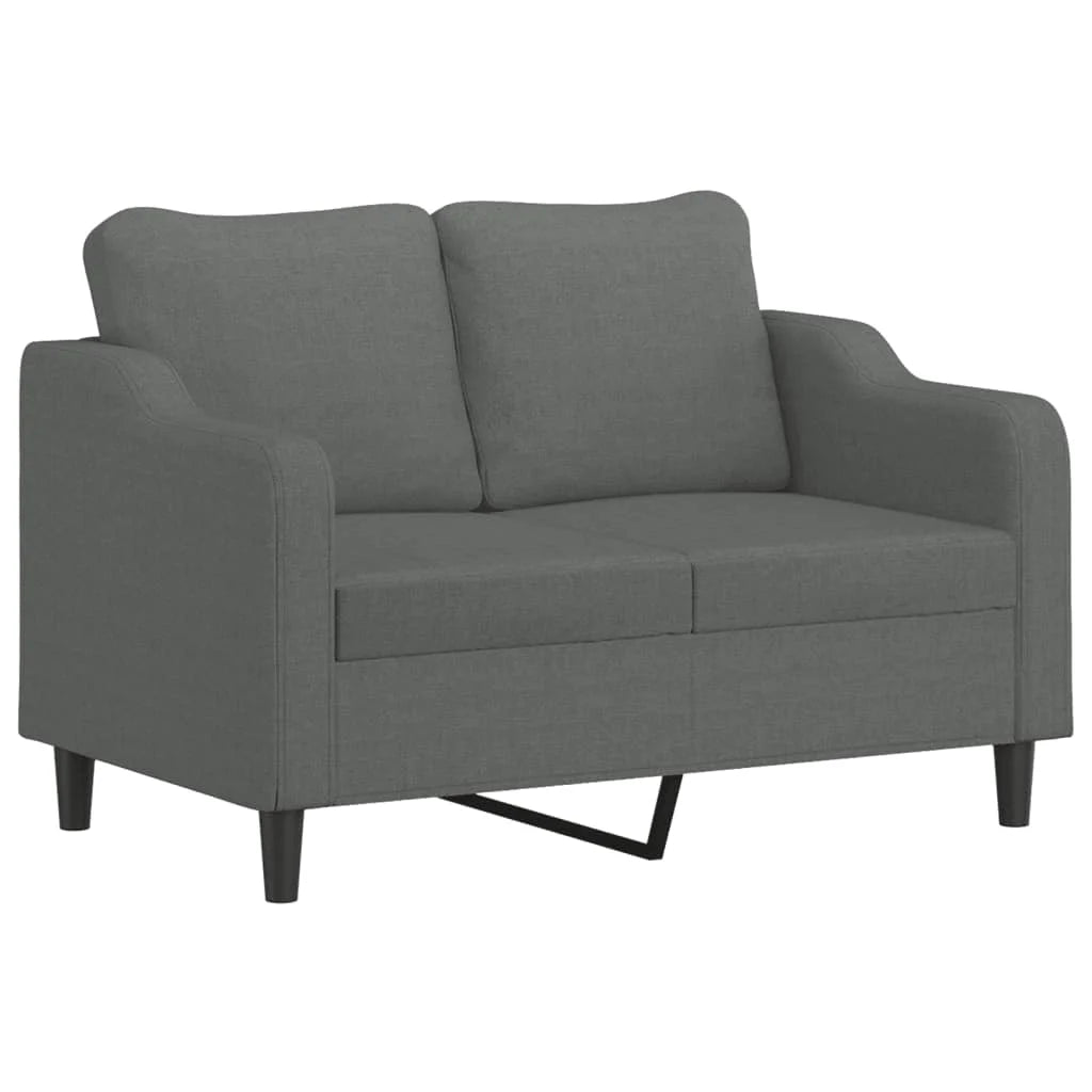 3 Piece Dark Gray Fabric Sofa Set G35788