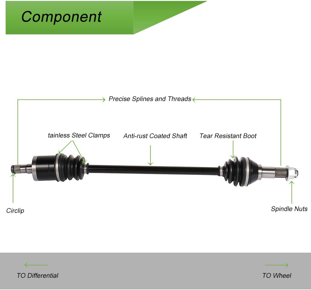CV Axle Drive Shaft Assembly Front Left Pack of 2 A929