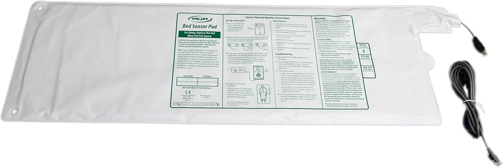 Wireless Fall Alert with 10in x 30in Bed Pad and Caregiver Pager E895569