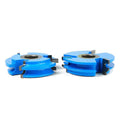 2-Piece Carbide Tipped 3-Wing Eased Edge Stile & Rail 3 Dia x 3/4 x 1/4 Radius x 1/2 & 3/4 Bore Set V823647
