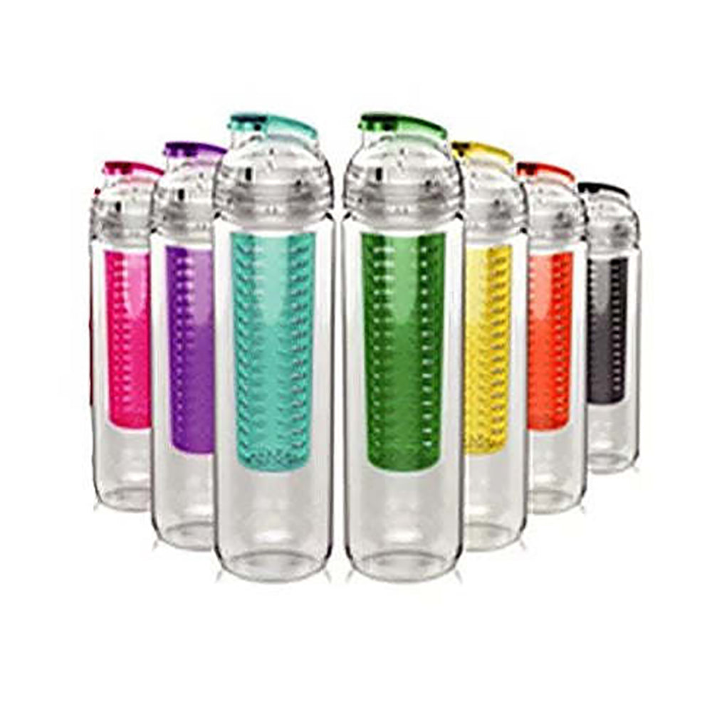 27 oz Dome Fruit Infuser Water Bottle Yellow Q7068
