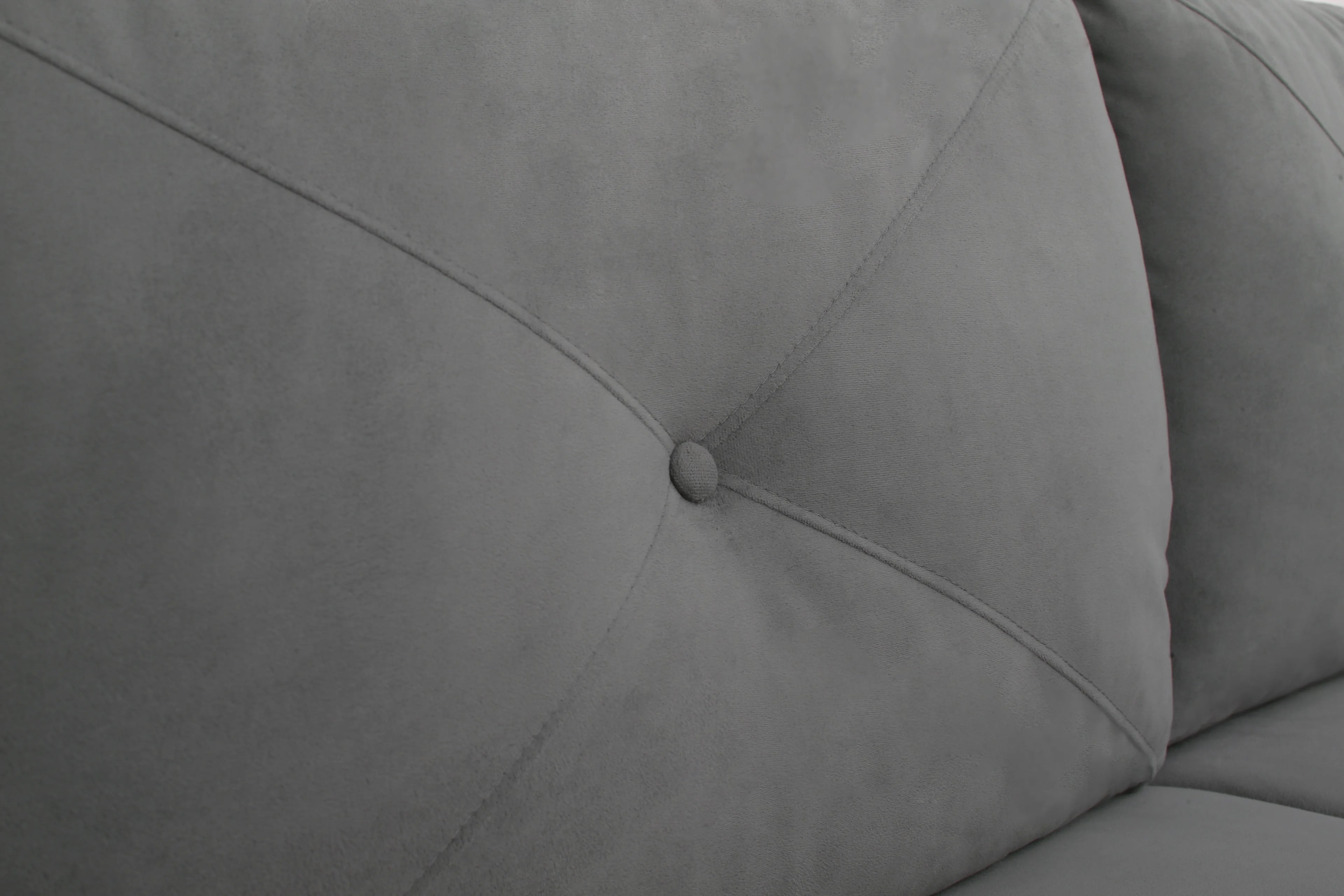 Dark Gray Microfiber Sectional Sofa Q3724