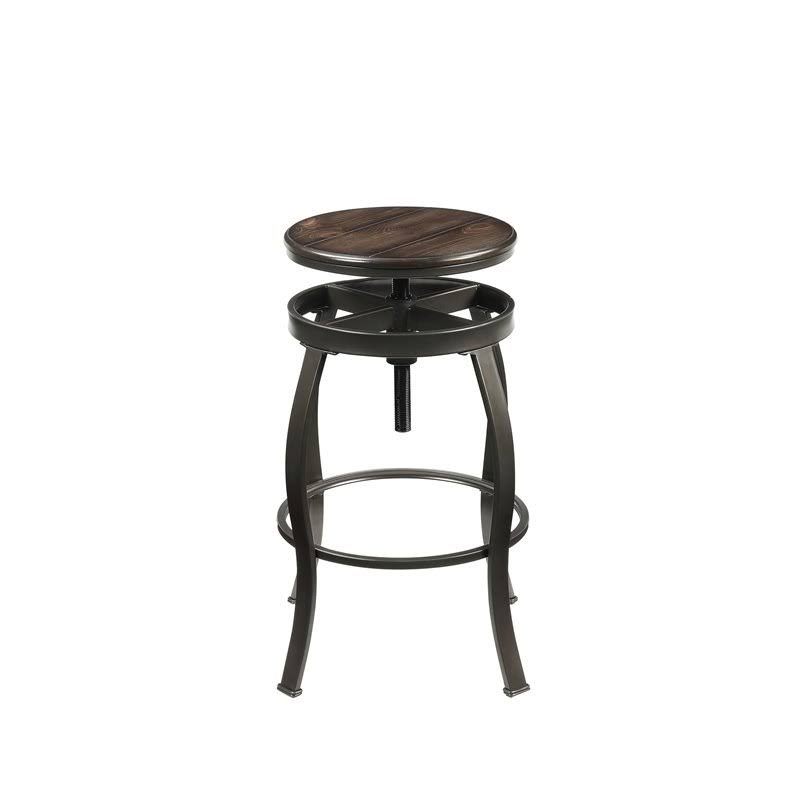 Walnut Sandy Black 3PC Bar Set O10503