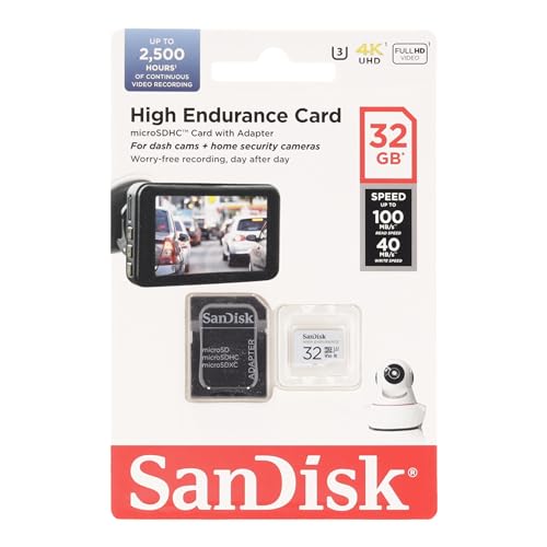 256GB High Endurance Video microSDXC Card with Adapter I950384