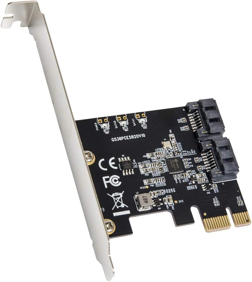 6 Port SATA III to PCIe 3.0 x1 Non-RAID Expansion Card F60480
