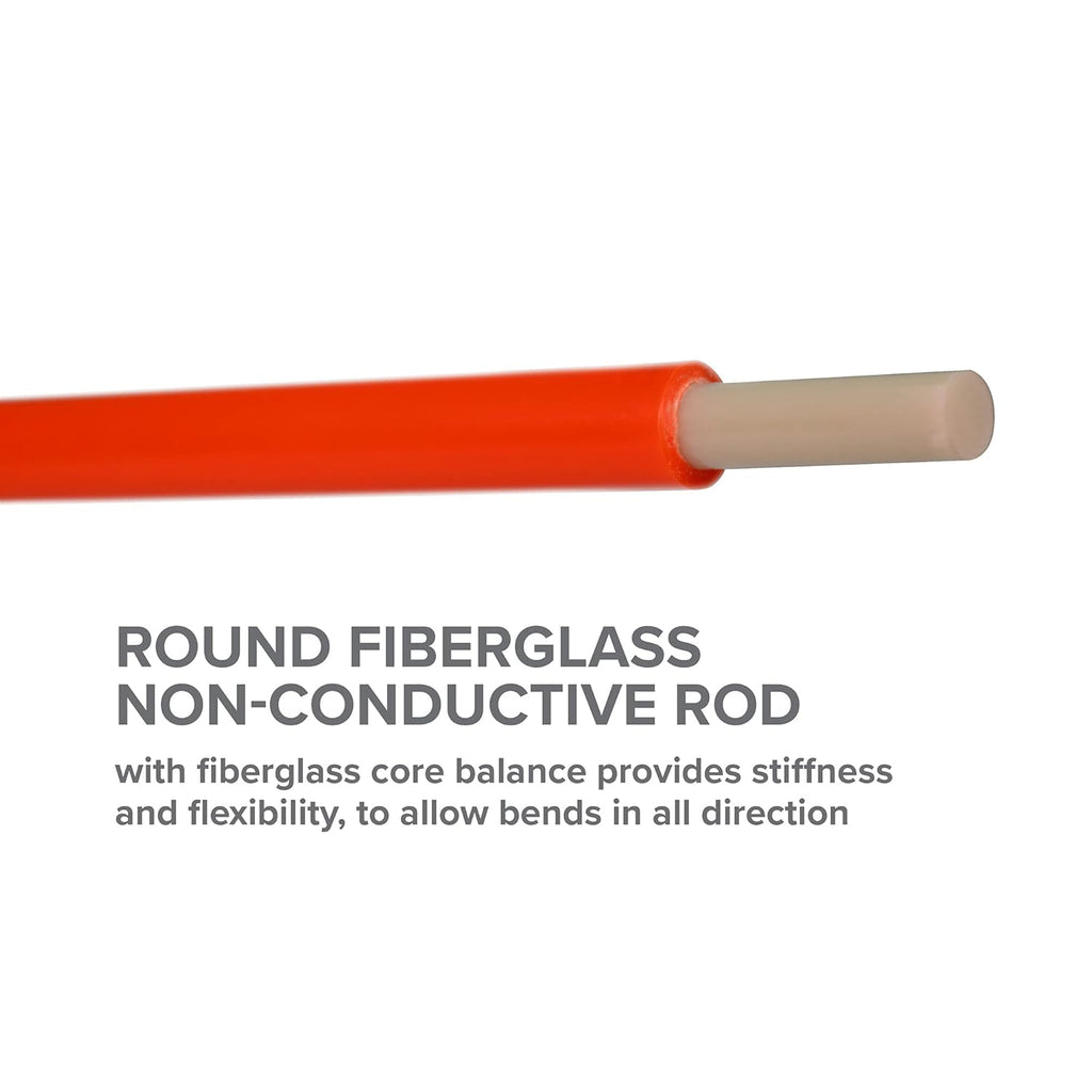3/8 inch Fiberglass Electrical Fish Tape with 600 Feet of Rod I490