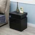 White 2 Drawer LED Nightstand Y587979