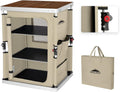 Blue Pop Up Folding Camping Table with Storage K80676