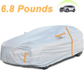 6 Layers Waterproof Outdoor Full Cover Car Cover with Zipper Cotton O756