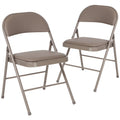2 Pack Gray Vinyl Folding Chair T759