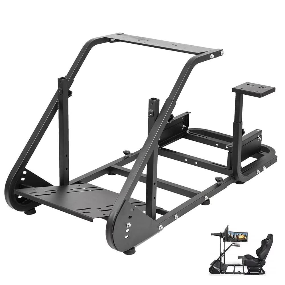 Racing Sim Cockpit Stand with TV Stand Mounting Holes F5736