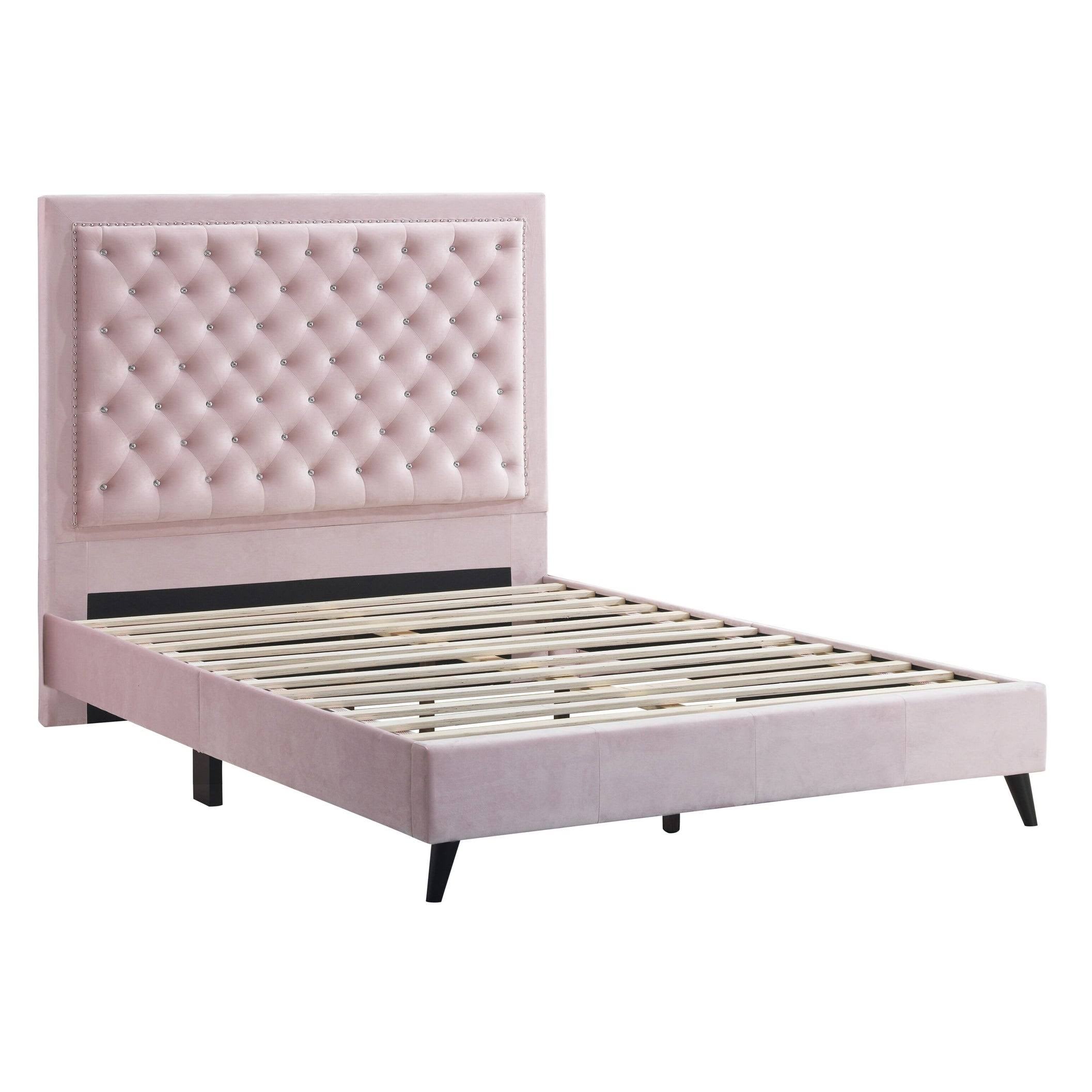Navy Velvet Queen Side Panel B673005