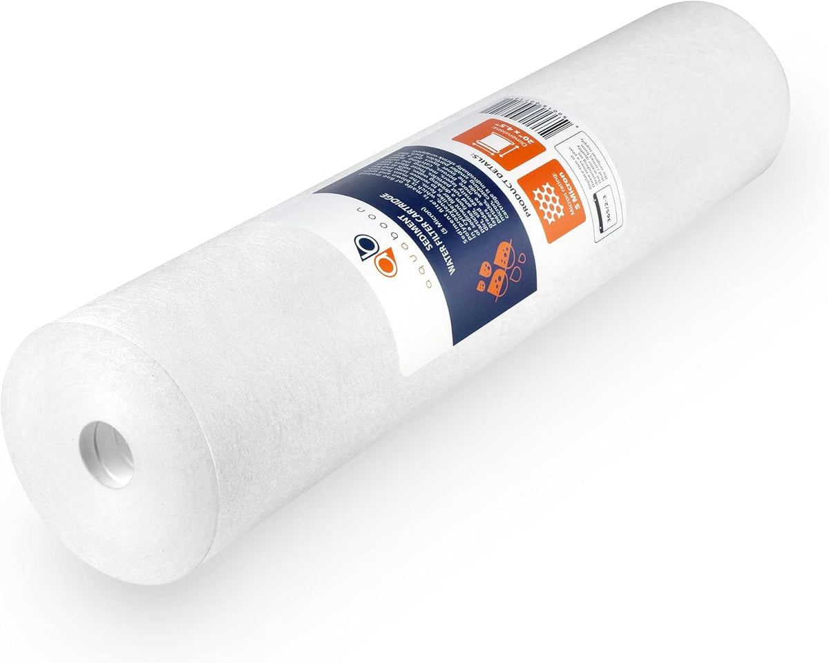 20” x 4.5” 3-Stage Whole House Water Filter System with Bracket, Sediment And Carbon 5 Micron R317761