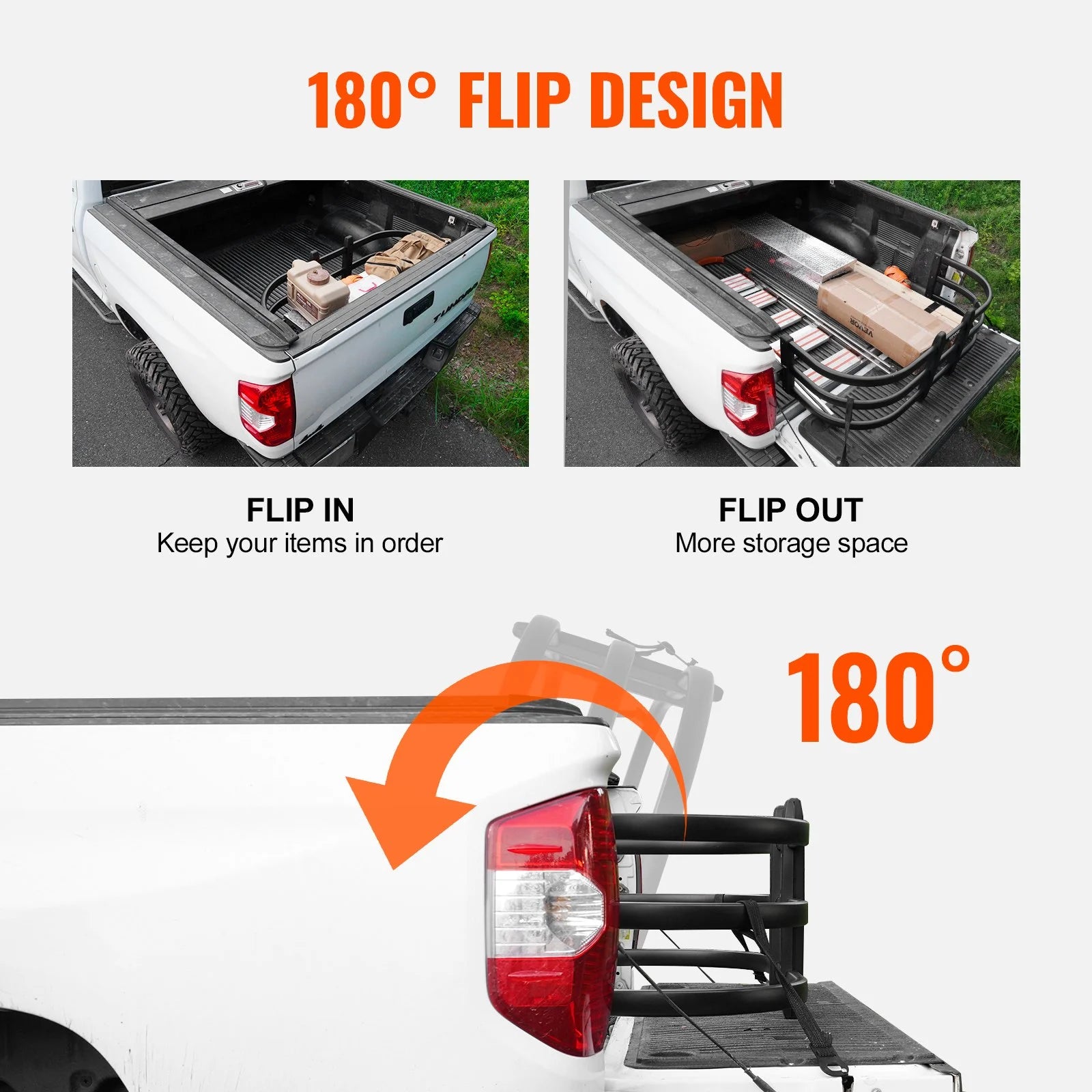 Aluminum Retractable Truck Bed Extender (55.5"-68") X494956